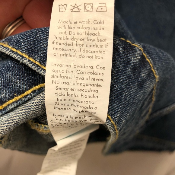 Just Fab Dark Wash Jean Jacket 2X - Picture 6 of 10